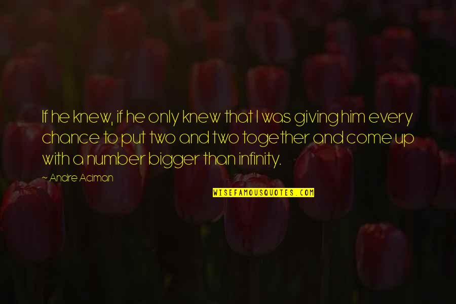 I Love Only Him Quotes By Andre Aciman: If he knew, if he only knew that I Love Only Him Quotes By Andre Aciman: If he knew, if he only knew that