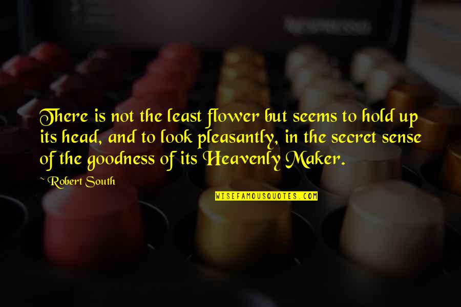 I Love Pune Because Quotes By Robert South: There is not the least flower but seems