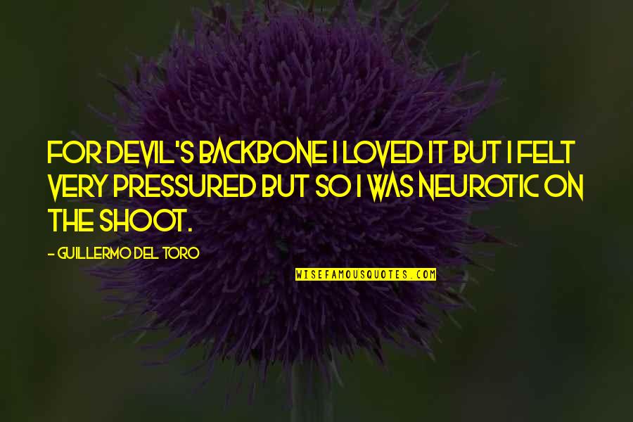 I Loved Quotes By Guillermo Del Toro: For Devil's Backbone I loved it but I