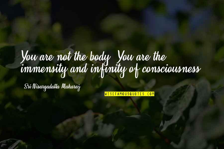 I May Act Like Quotes By Sri Nisargadatta Maharaj: You are not the body. You are the