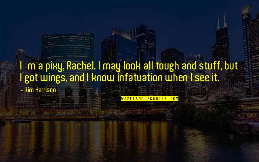 I May Look Quotes By Kim Harrison: I'm a pixy, Rachel. I may look all