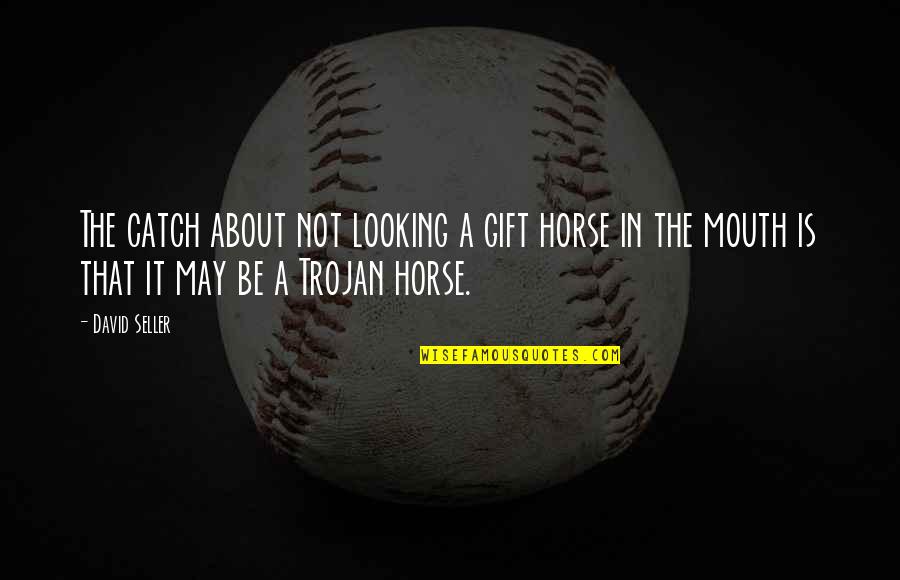 I May Not Be The Best Looking Quotes By David Seller: The catch about not looking a gift horse