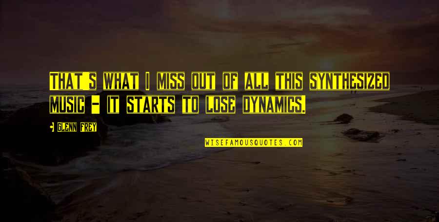 I Miss U More Quotes By Glenn Frey: That's what I miss out of all this