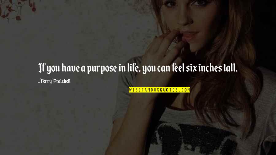 I Need My Hair Colored Quotes By Terry Pratchett: If you have a purpose in life, you