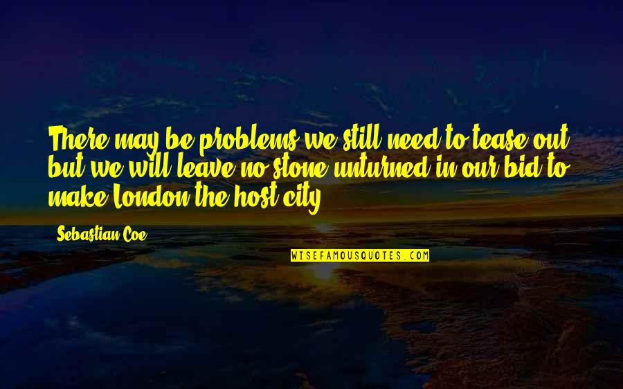 I Need To Leave You Quotes By Sebastian Coe: There may be problems we still need to