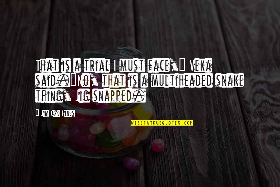 I Said That Quotes By Jim C. Hines: That is a trial I must face," Veka I Said That Quotes By Jim C. Hines: That is a trial I must face," Veka