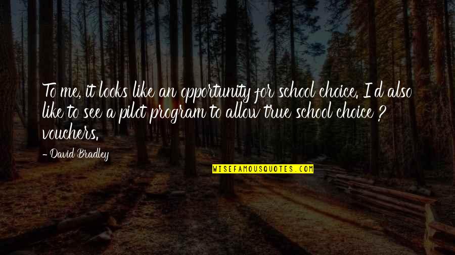 I See Opportunity Quotes By David Bradley: To me, it looks like an opportunity for I See Opportunity Quotes By David Bradley: To me, it looks like an opportunity for