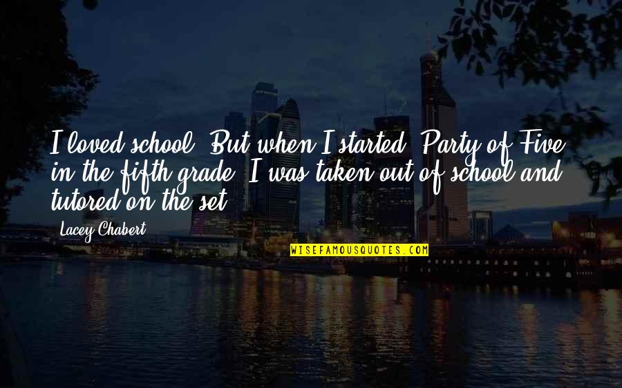 I See Things That Nobody Else Sees Quotes By Lacey Chabert: I loved school. But when I started 'Party