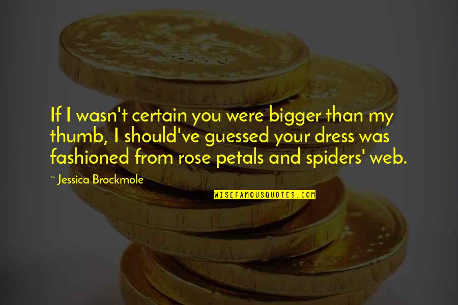 I Should Ve Quotes By Jessica Brockmole: If I wasn't certain you were bigger than