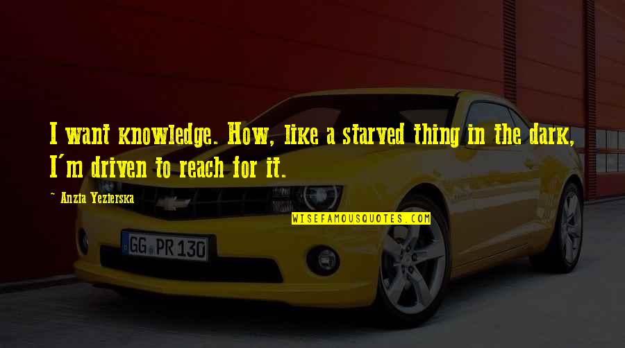 I Starved Quotes By Anzia Yezierska: I want knowledge. How, like a starved thing I Starved Quotes By Anzia Yezierska: I want knowledge. How, like a starved thing