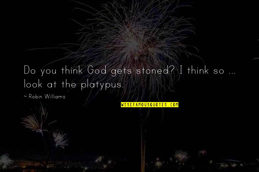 I Think God Quotes By Robin Williams: Do you think God gets stoned? I think