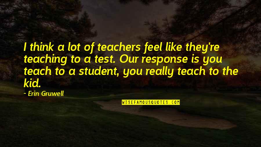 I Think I Really Like You Quotes By Erin Gruwell: I think a lot of teachers feel like