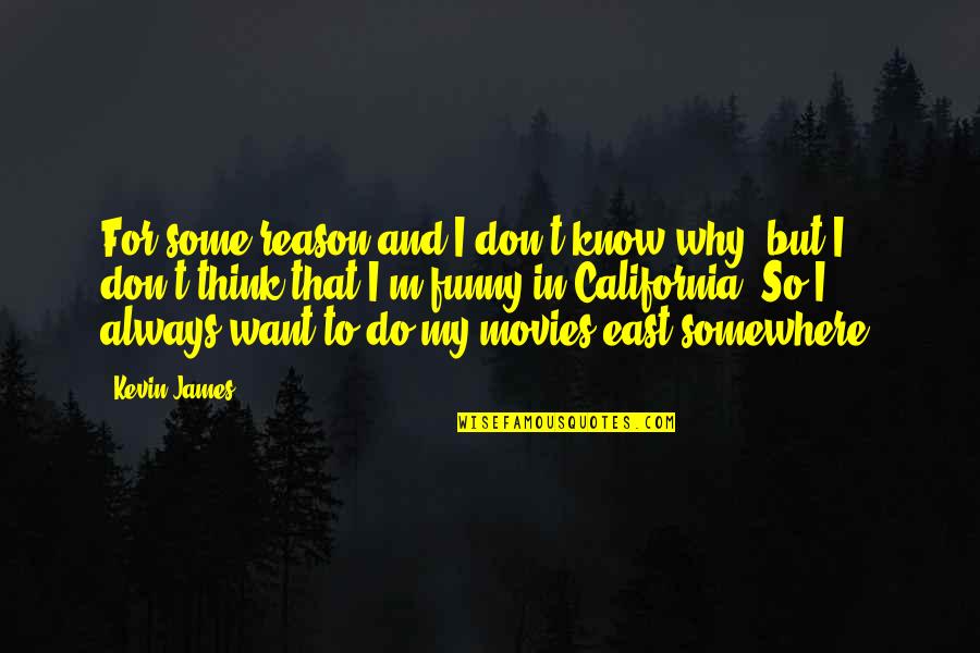 I Think I'm Funny Quotes By Kevin James: For some reason and I don't know why,