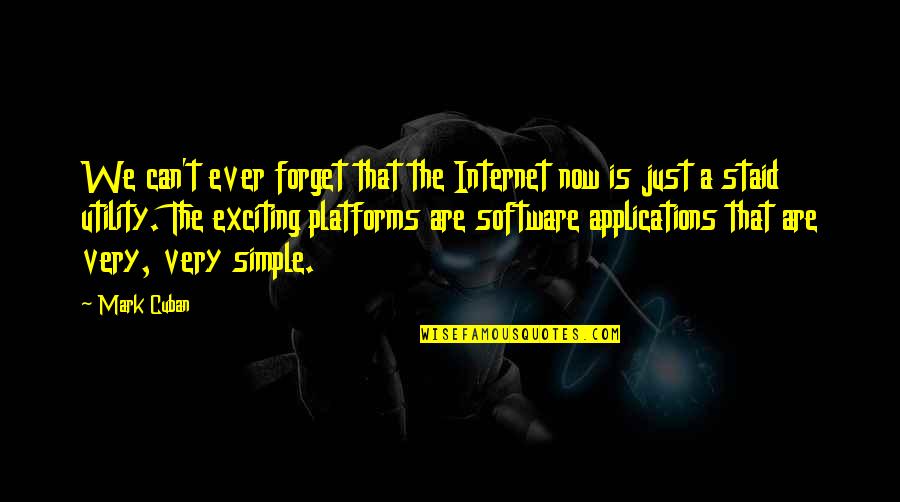 I Ve Seen This Many Tines Quotes By Mark Cuban: We can't ever forget that the Internet now I Ve Seen This Many Tines Quotes By Mark Cuban: We can't ever forget that the Internet now