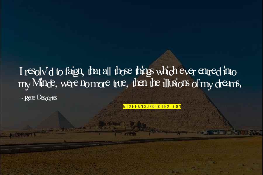 I Want To Make Him Happy Quotes By Rene Descartes: I resolv'd to faign, that all those things