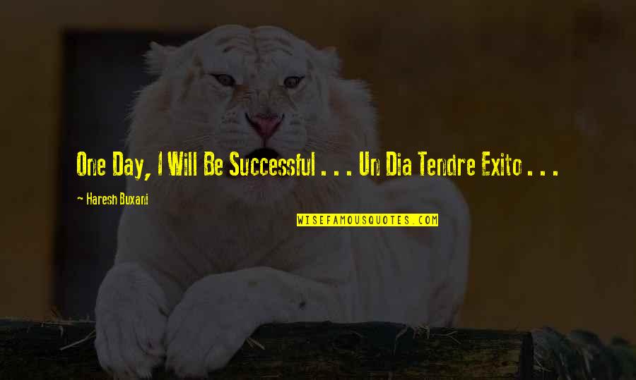 I Will Be Successful Quotes By Haresh Buxani: One Day, I Will Be Successful . .