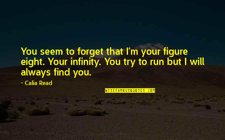 I Will Forget You Quotes By Calia Read: You seem to forget that I'm your figure