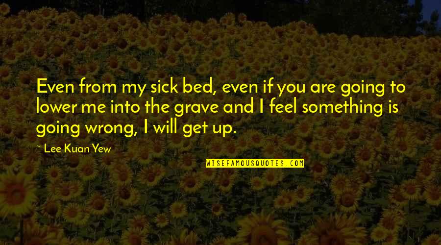 I Will Get Up Quotes By Lee Kuan Yew: Even from my sick bed, even if you