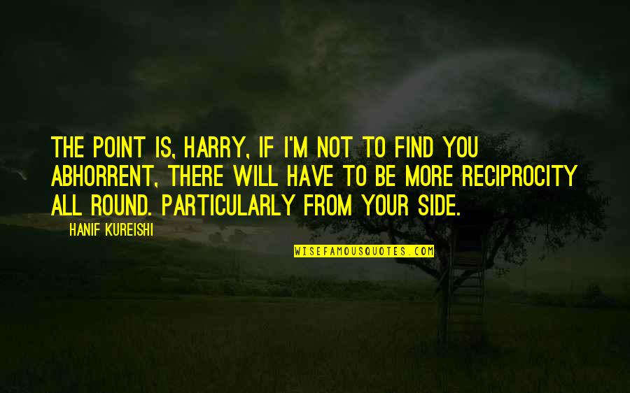 I Will Have You Quotes By Hanif Kureishi: The point is, Harry, if I'm not to