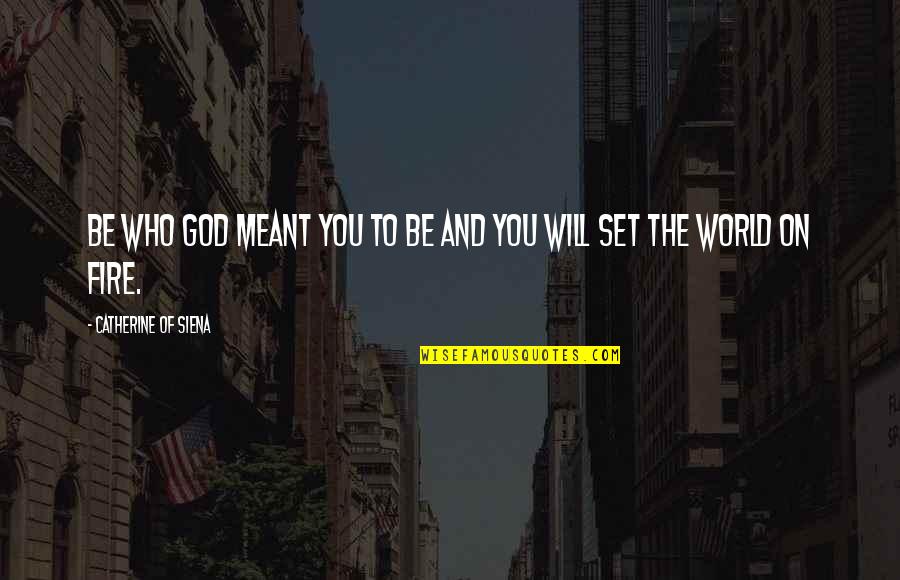 I Will Make A Difference Quotes By Catherine Of Siena: Be who God meant you to be and