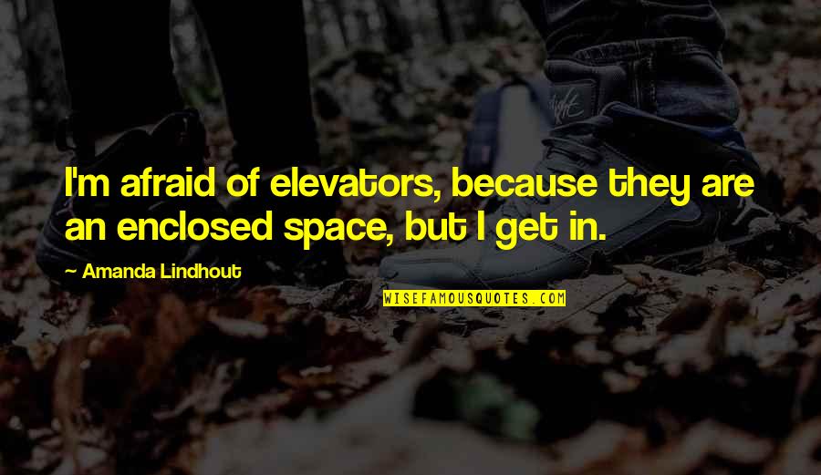 I Will Never Trade You For Anything Quotes By Amanda Lindhout: I'm afraid of elevators, because they are an