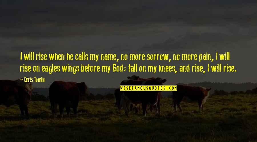 I Will Rise Quotes By Chris Tomlin: I will rise when he calls my name,