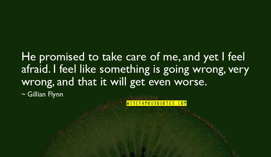I Will Take Care Quotes By Gillian Flynn: He promised to take care of me, and