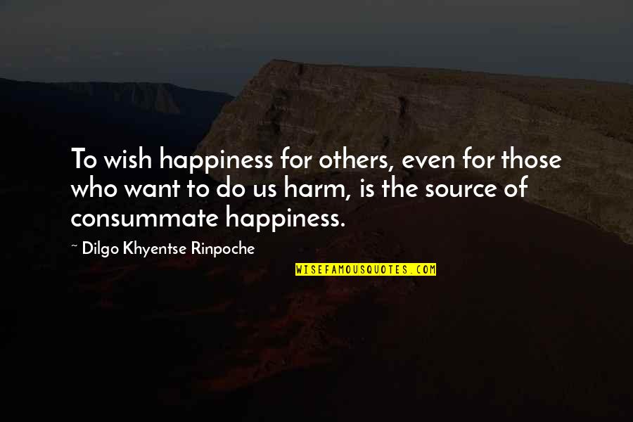 I Wish Happiness Quotes By Dilgo Khyentse Rinpoche: To wish happiness for others, even for those