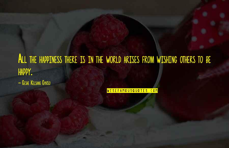 I Wish Happiness Quotes By Geshe Kelsang Gyatso: All the happiness there is in the world