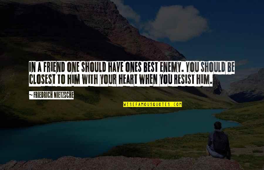 I Wish I Was Perfect For You Quotes By Friedrich Nietzsche: In a friend one should have ones best I Wish I Was Perfect For You Quotes By Friedrich Nietzsche: In a friend one should have ones best
