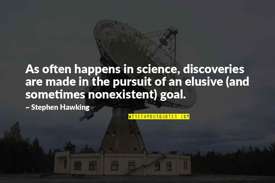 I Wonder If You Miss Me Like I Miss You Quotes By Stephen Hawking: As often happens in science, discoveries are made