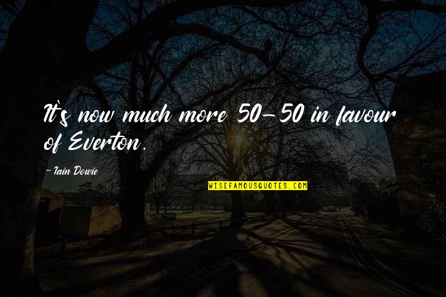 Iain's Quotes By Iain Dowie: It's now much more 50-50 in favour of Iain's Quotes By Iain Dowie: It's now much more 50-50 in favour of