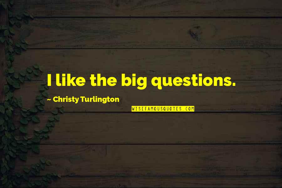 Iamides Quotes By Christy Turlington: I like the big questions.