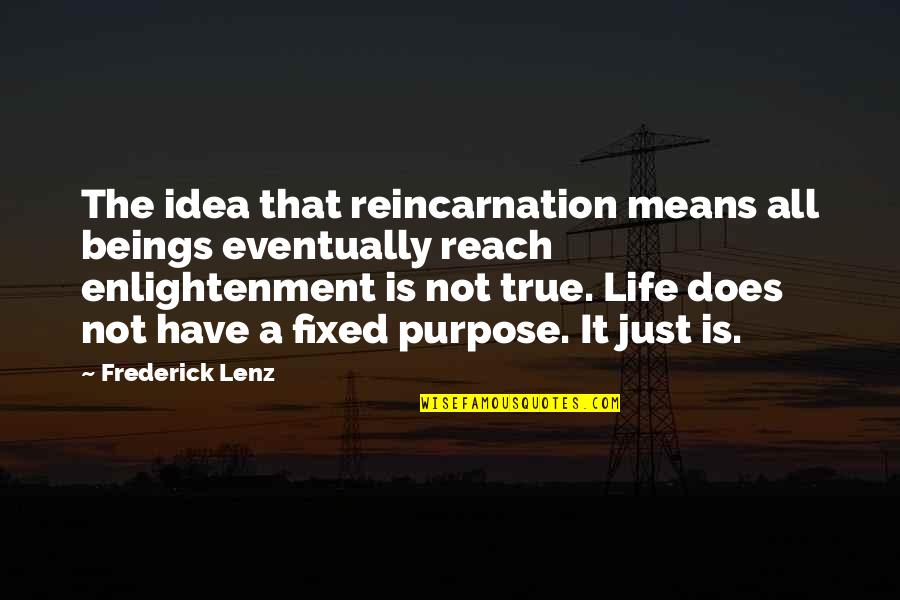 Iamsarav Quotes By Frederick Lenz: The idea that reincarnation means all beings eventually Iamsarav Quotes By Frederick Lenz: The idea that reincarnation means all beings eventually