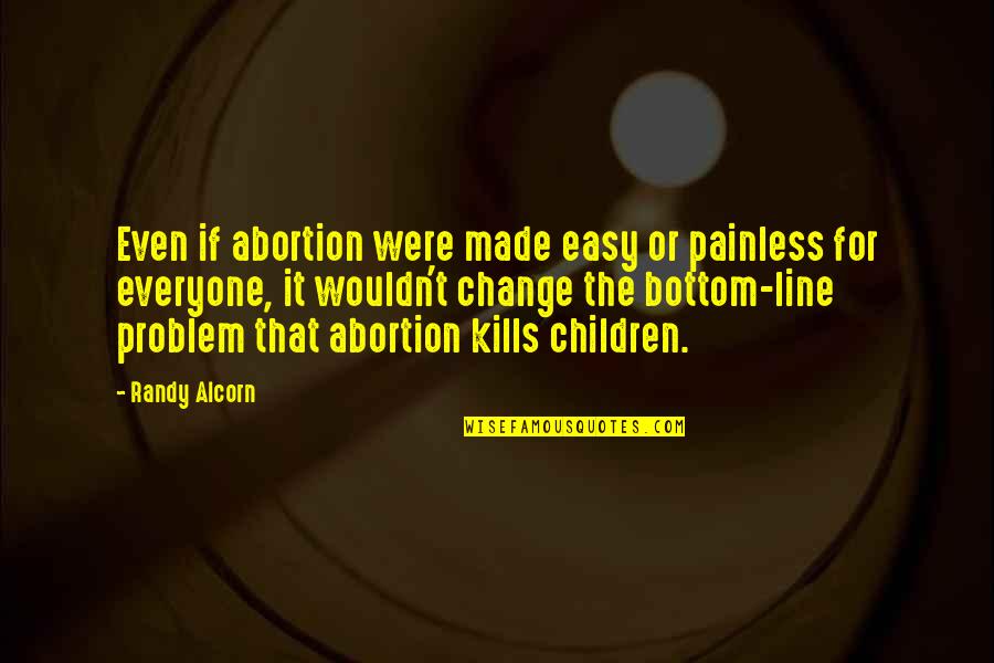 Iatrochemists Quotes By Randy Alcorn: Even if abortion were made easy or painless