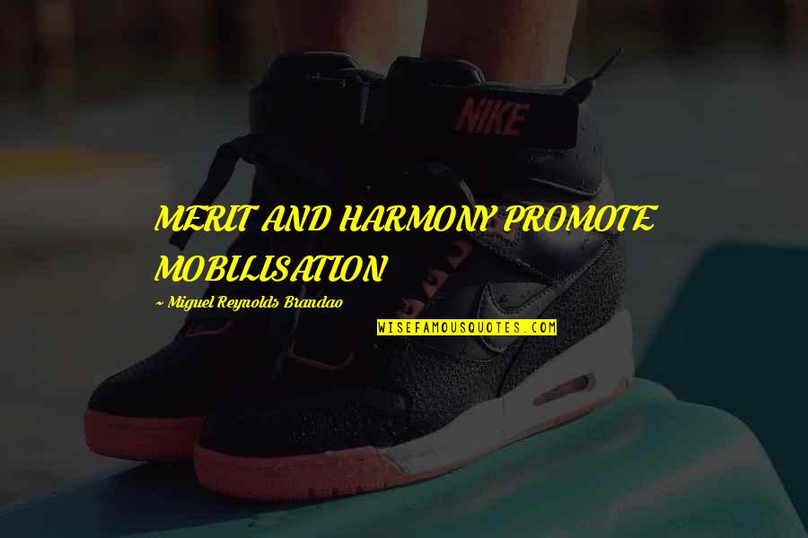 Ibrahimovic Psg Quotes By Miguel Reynolds Brandao: MERIT AND HARMONY PROMOTE MOBILISATION