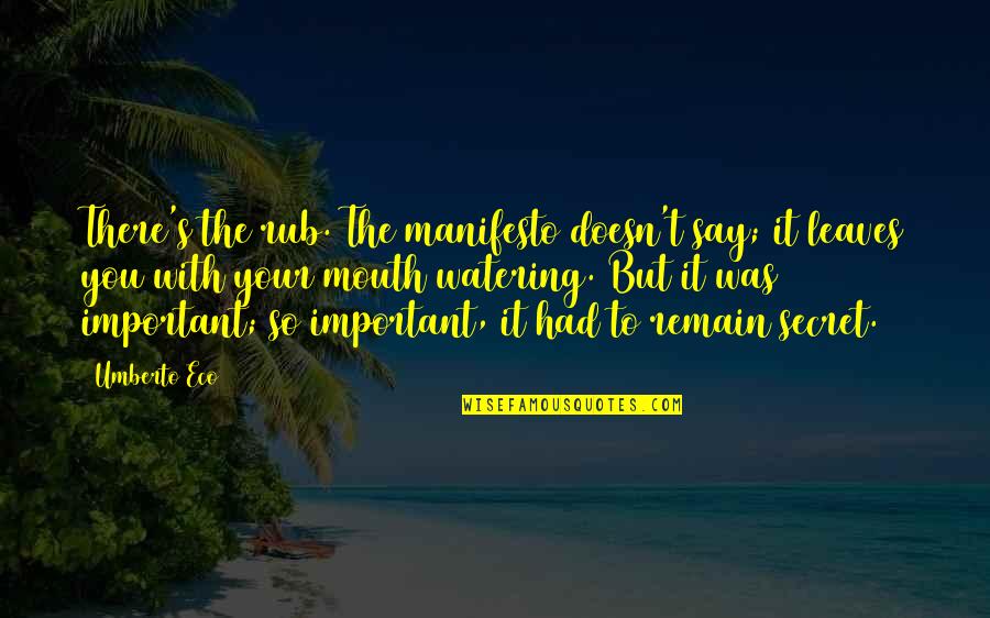 Icart Stock Quote Quotes By Umberto Eco: There's the rub. The manifesto doesn't say; it Icart Stock Quote Quotes By Umberto Eco: There's the rub. The manifesto doesn't say; it