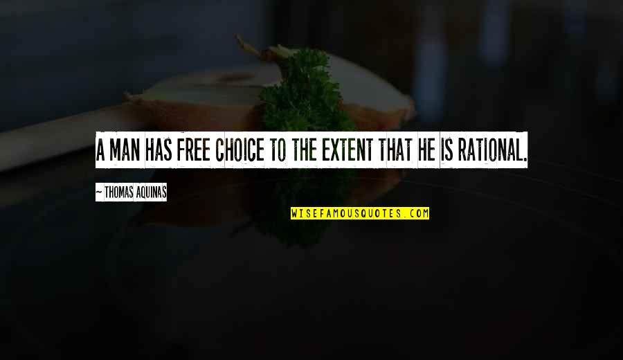 Ice Cream Flavor Quotes By Thomas Aquinas: A man has free choice to the extent