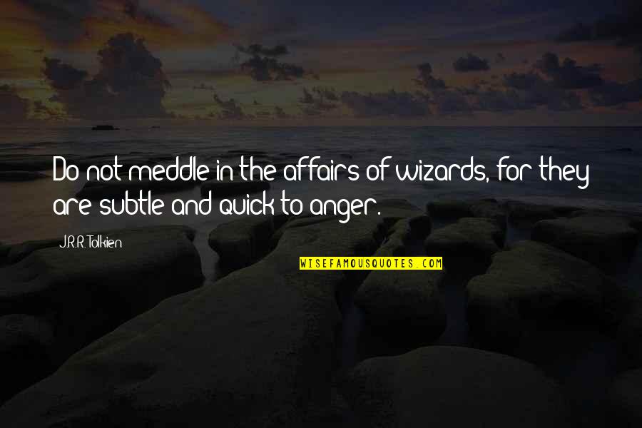 Ice Storms Quotes By J.R.R. Tolkien: Do not meddle in the affairs of wizards,