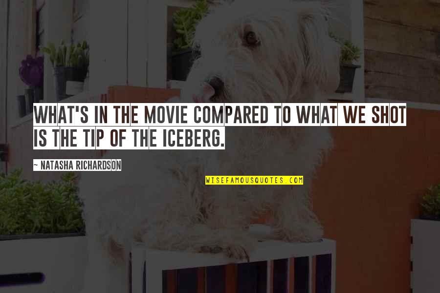 Iceberg Quotes By Natasha Richardson: What's in the movie compared to what we