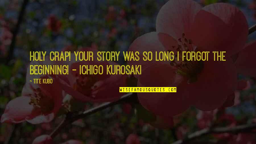 Ichigo Kurosaki Best Quotes By Tite Kubo: Holy crap! Your story was so long I