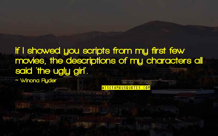 Iconosquare Instagram Quotes By Winona Ryder: If I showed you scripts from my first Iconosquare Instagram Quotes By Winona Ryder: If I showed you scripts from my first
