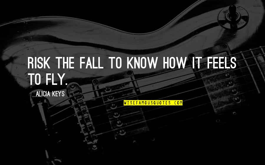 I'd Risk The Fall Quotes By Alicia Keys: Risk the fall to know how it feels