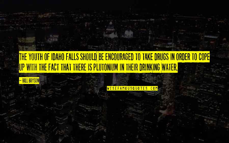 Idaho's Quotes By Bill Bryson: The youth of Idaho falls should be encouraged Idaho's Quotes By Bill Bryson: The youth of Idaho falls should be encouraged