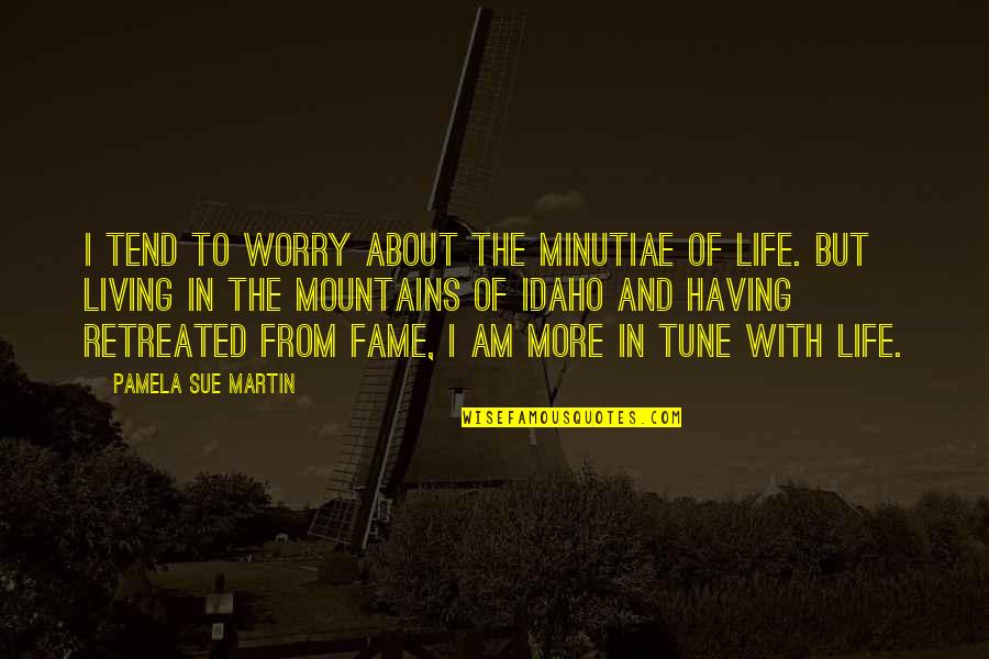 Idaho's Quotes By Pamela Sue Martin: I tend to worry about the minutiae of Idaho's Quotes By Pamela Sue Martin: I tend to worry about the minutiae of