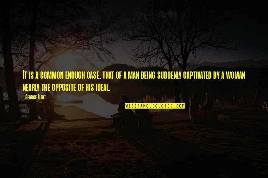 Ideal Man Quotes By George Eliot: It is a common enough case, that of
