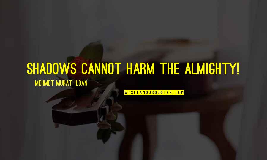 Ideii De Baie Quotes By Mehmet Murat Ildan: Shadows cannot harm the almighty!