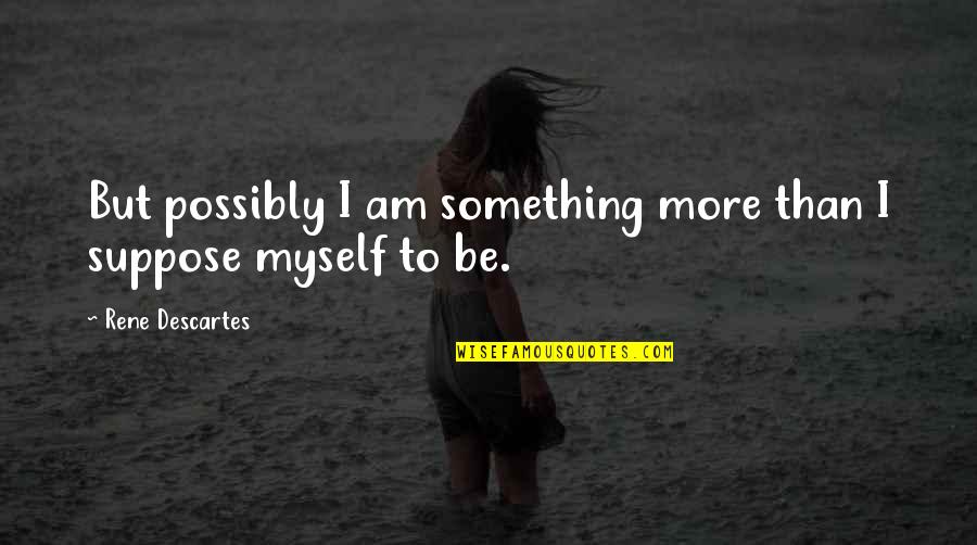 Identicole Quotes By Rene Descartes: But possibly I am something more than I