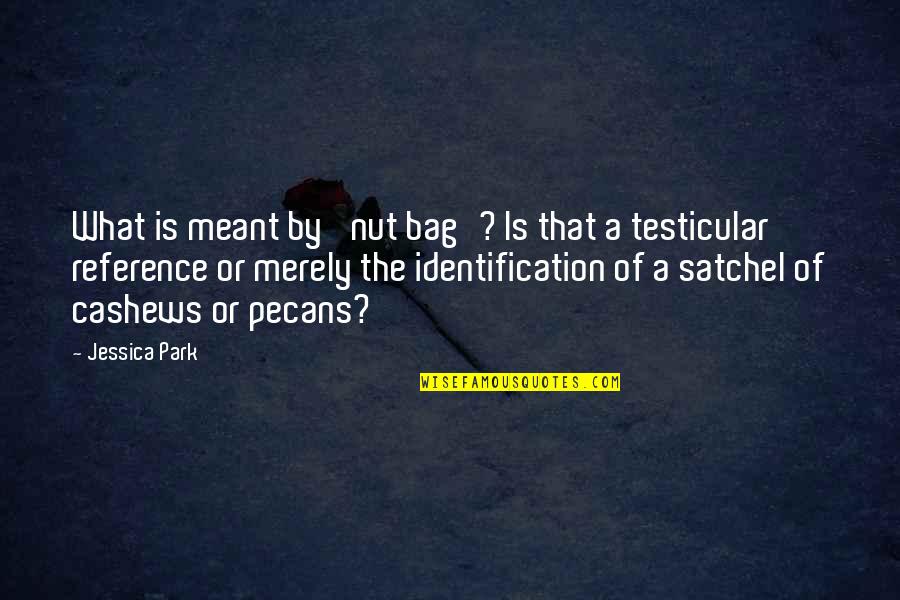 Identification Quotes By Jessica Park: What is meant by 'nut bag'? Is that