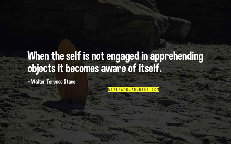Idiomatic Spanish Quotes By Walter Terence Stace: When the self is not engaged in apprehending Idiomatic Spanish Quotes By Walter Terence Stace: When the self is not engaged in apprehending